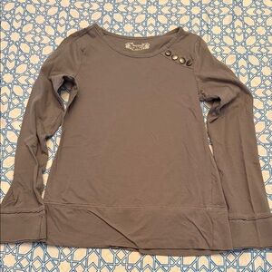 Red Camel Girls Grey Long Sleeve Top